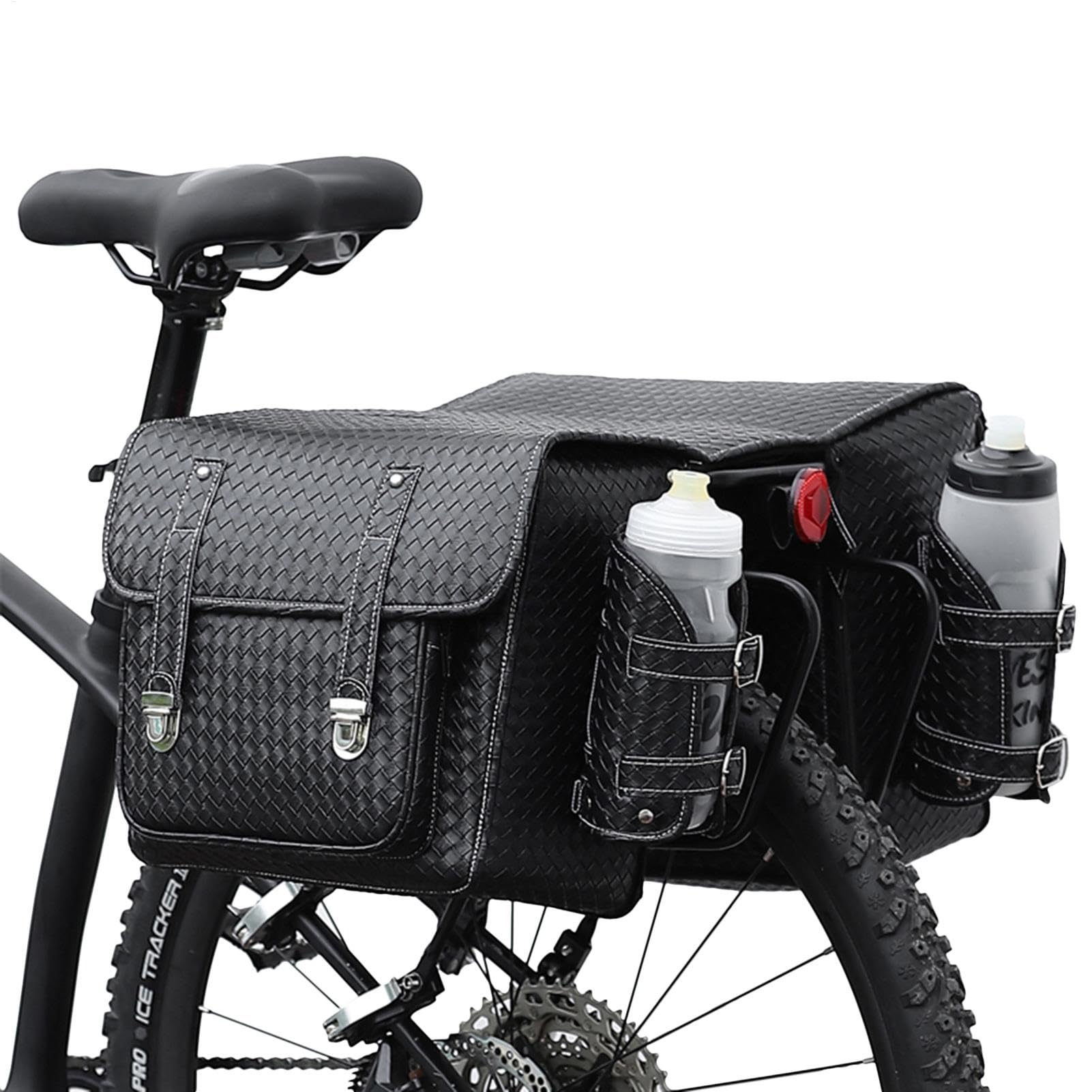 Nybhyjka Fahrrad-Gepäckträgertasche, wasserdichte Gepäckträgertasche, großer Aufbewahrungs-Organizer, Satteltaschen, Fahrradzubehör von Nybhyjka