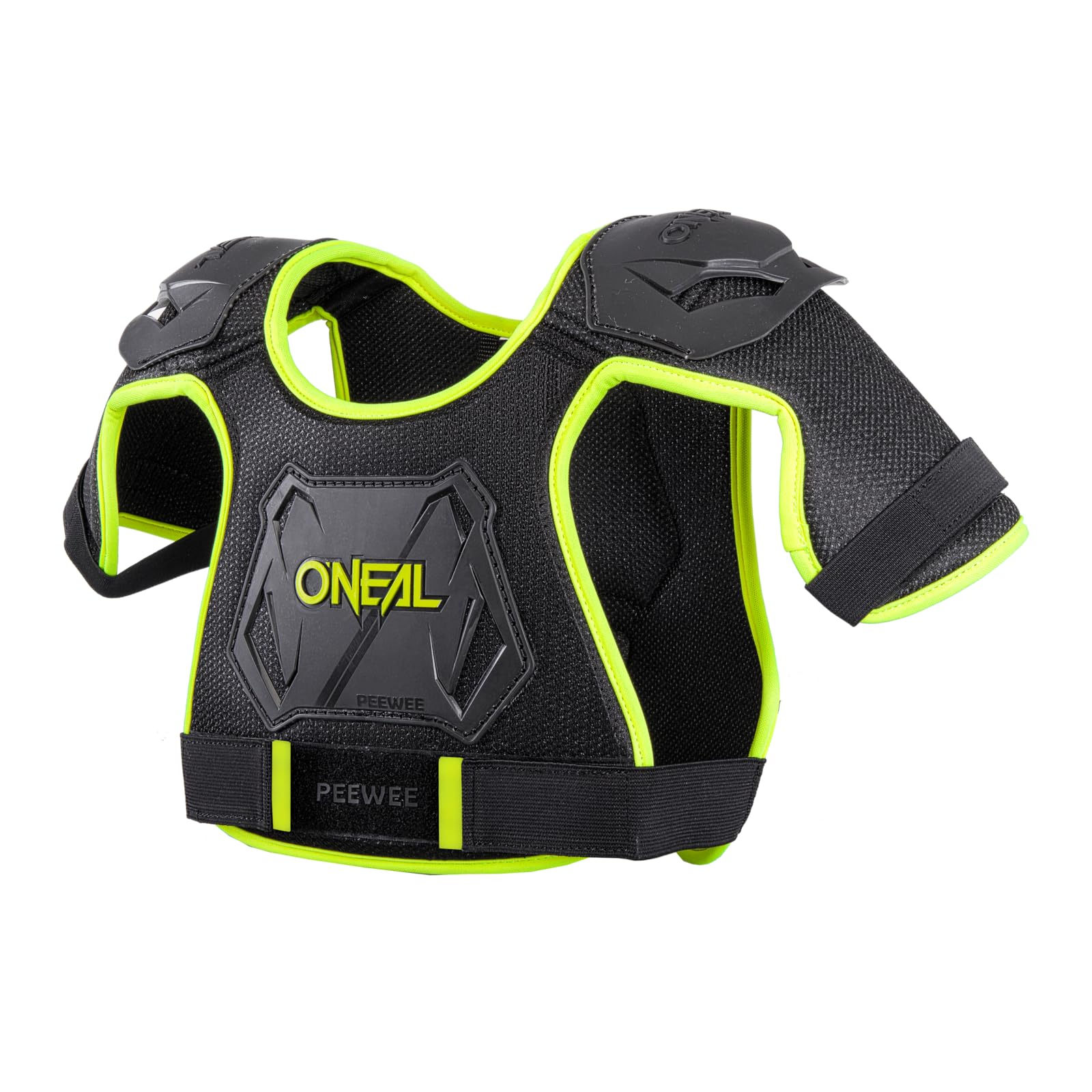 O'NEAL | Brustprotektor | Kinder | Motocross Enduro | Einfach verstellbar, Injizierte Plastikform für gesteigerten Schutz, Alter von 4-9 Jahren | Pee Wee Chest Guard | Schwarz Neon-Gelb | Größe M/L von O'NEAL