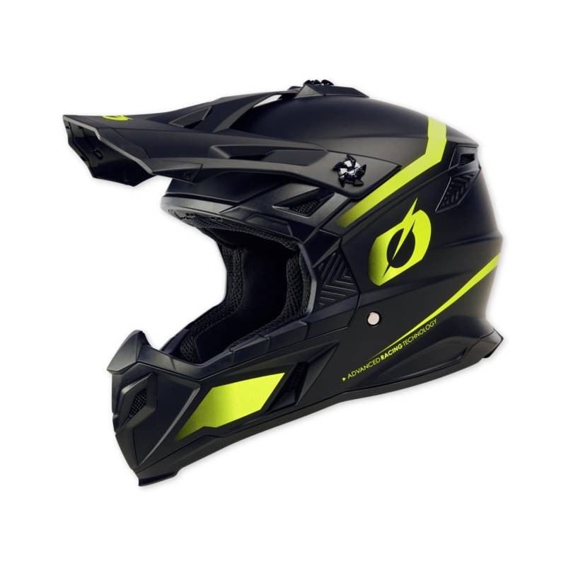 O'NEAL | Motocross-Helm | MX Enduro Motorrad | Starke ABS-Schale, Gepolstertes Innenfutter, Microlock-Sicherheitsverschluss | C-SRS Helmet | Erwachsene I Schwarz Neongelb I Größe M von O'NEAL