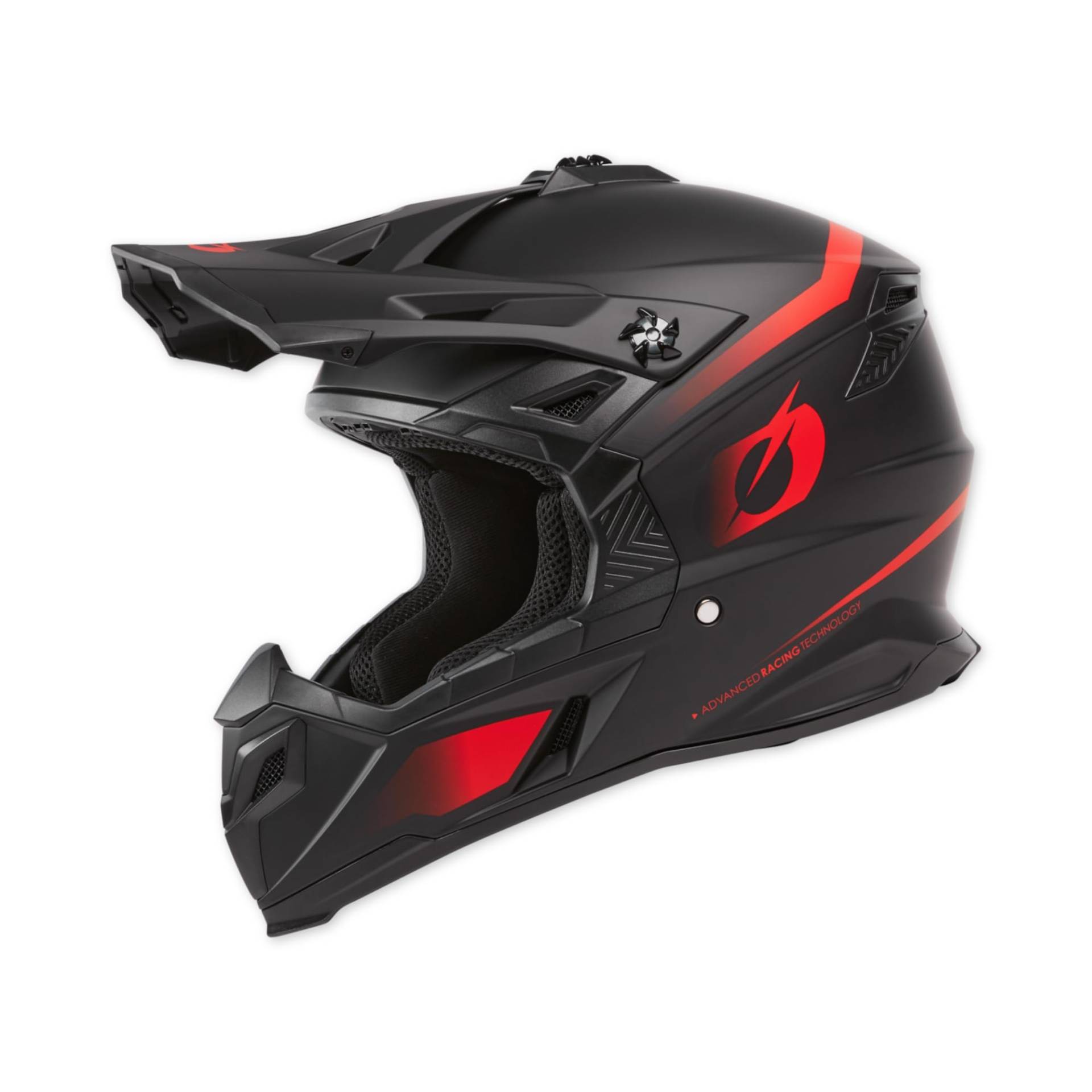 O'NEAL | Motocross-Helm | MX Enduro Motorrad | Starke ABS-Schale, Gepolstertes Innenfutter, Microlock-Sicherheitsverschluss | C-SRS Helmet | Erwachsene I Schwarz Rot I Größe XS von O'NEAL