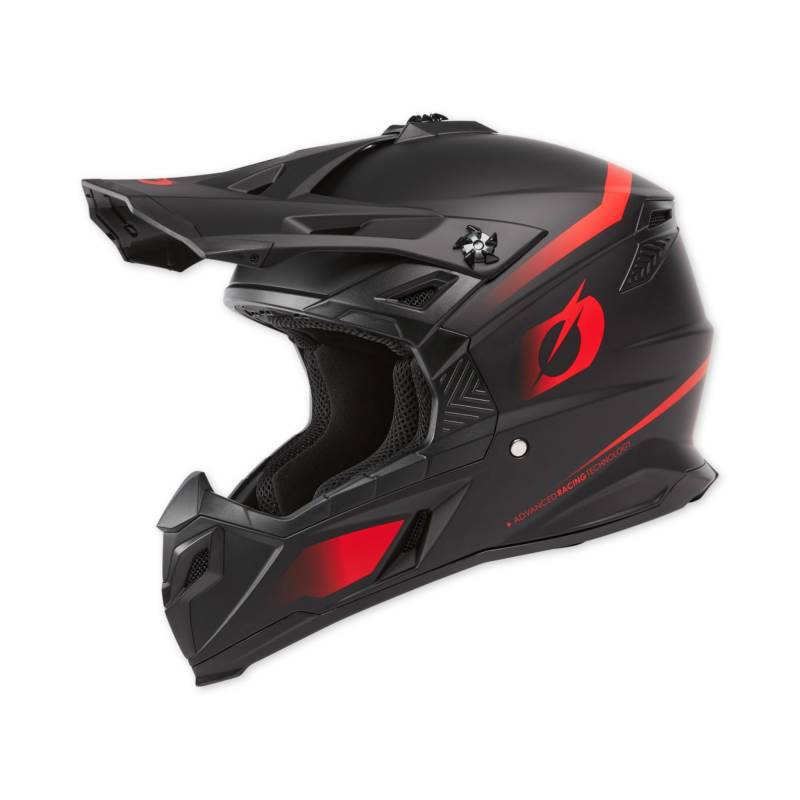 O'NEAL | Motocross-Helm | MX Enduro Motorrad | Starke ABS-Schale, Gepolstertes Innenfutter, Microlock-Sicherheitsverschluss | C-SRS Helmet | Erwachsene I Schwarz Rot I Größe XS von O'NEAL