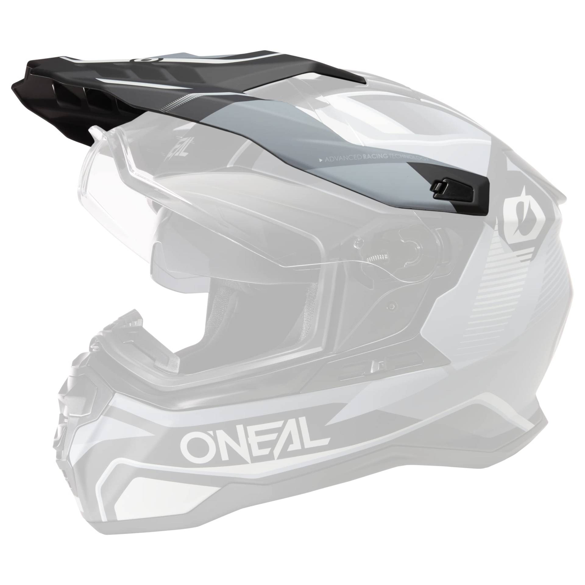 O'NEAL | Ersatzschirm Motorrad-Helm | Enduro Adventure Street | Ersatzschirm für den D-SRS Helmet Square V.22 | Visor D-SRS Helmet Square V.22 | Erwachsene | Schwarz Grau von O'NEAL