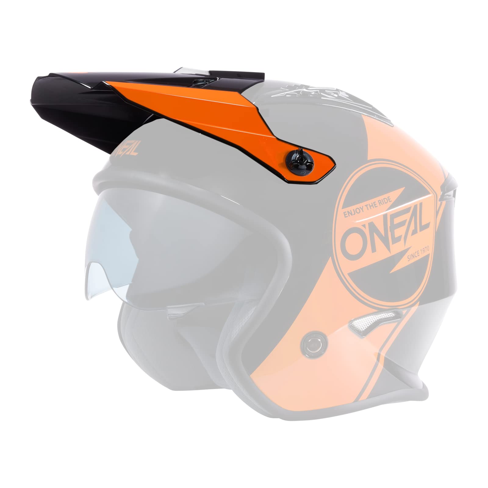 O'NEAL | Ersatzschirm Motorrad-Helm | Enduro Adventure Street | Ersatzschirm für den Volt Helmet Corp V.22 | Visor Volt Helmet Corp V.22 | Erwachsene | Schwarz Orange von O'NEAL