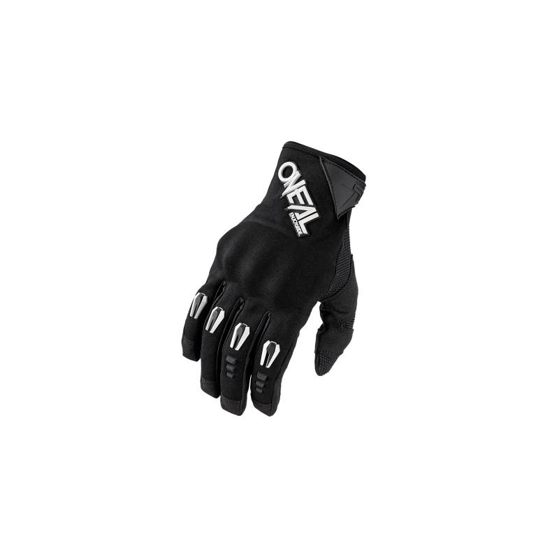 O'NEAL | Fahrrad- & Motocross-Handschuhe | MX MTB DH FR Downhill Freeride | Einteiliger, hochdichter Fingerknöchelschutz, Silikonaufdruck | Hardwear Glove | Erwachsene | Schwarz | Größe L von O'NEAL