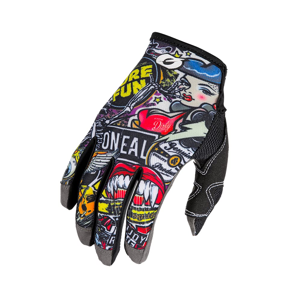 O'NEAL | Fahrrad- & Motocross-Handschuhe | MX MTB DH FR Downhill Freeride | Langlebige, Flexible Materialien, Nanofront-Handpartie | Mayhem Glove Crank | Erwachsene | Schwarz Multi | Größe L von O'NEAL