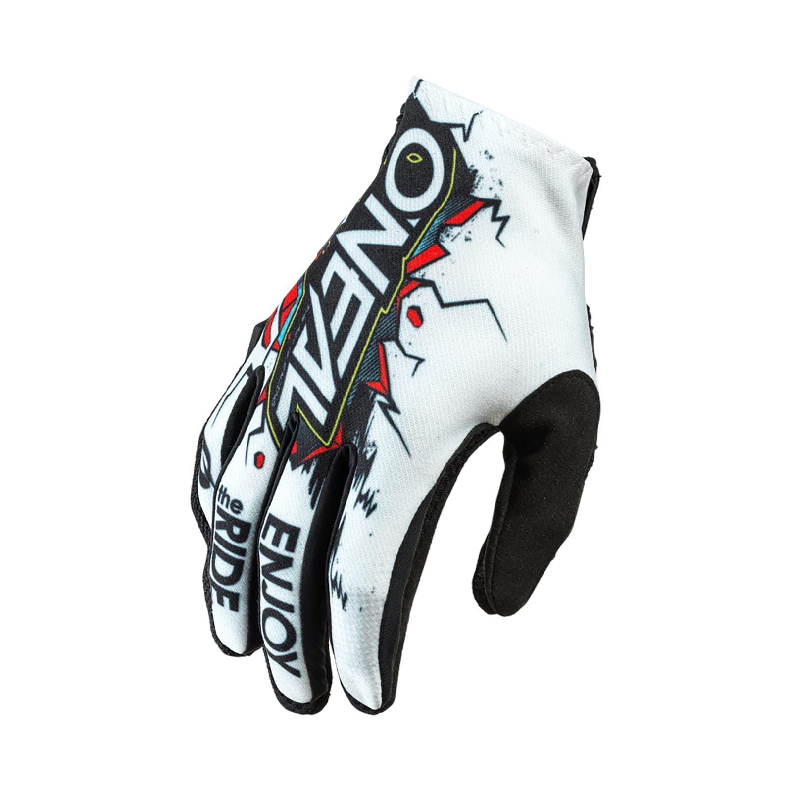 O'NEAL | Fahrrad- & Motocross-Handschuhe | MX MTB DH FR Downhill Freeride | Langlebige, Flexible Materialien, belüftete Handoberseite | Matrix Glove Villain | Unisex | Schwarz Weiß | Größe L von O'NEAL