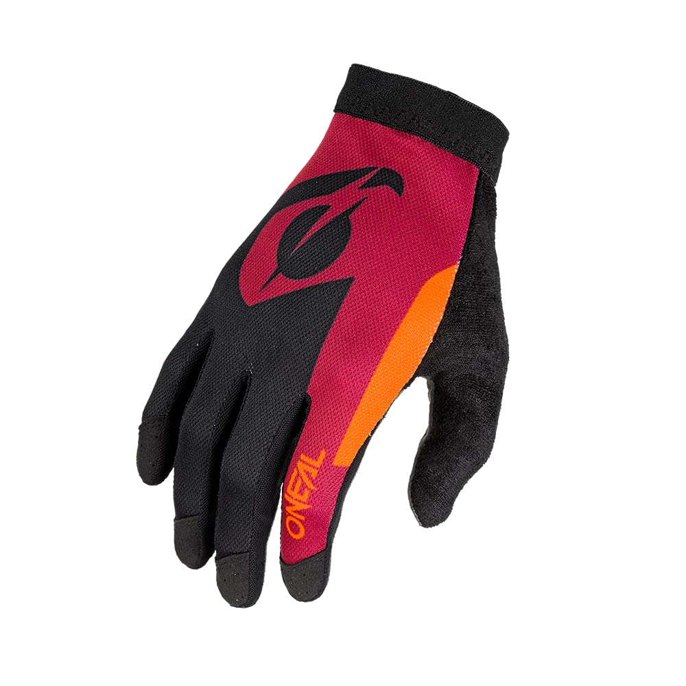 O'NEAL | Fahrrad- & Motocross-Handschuhe | MX MTB DH FR Downhill Freeride | Unser leichtester & bequemster Handschuh, Nanofront®- Handpartie | AMX Glove | Erwachsene | Rot Orange | Größe S von O'NEAL