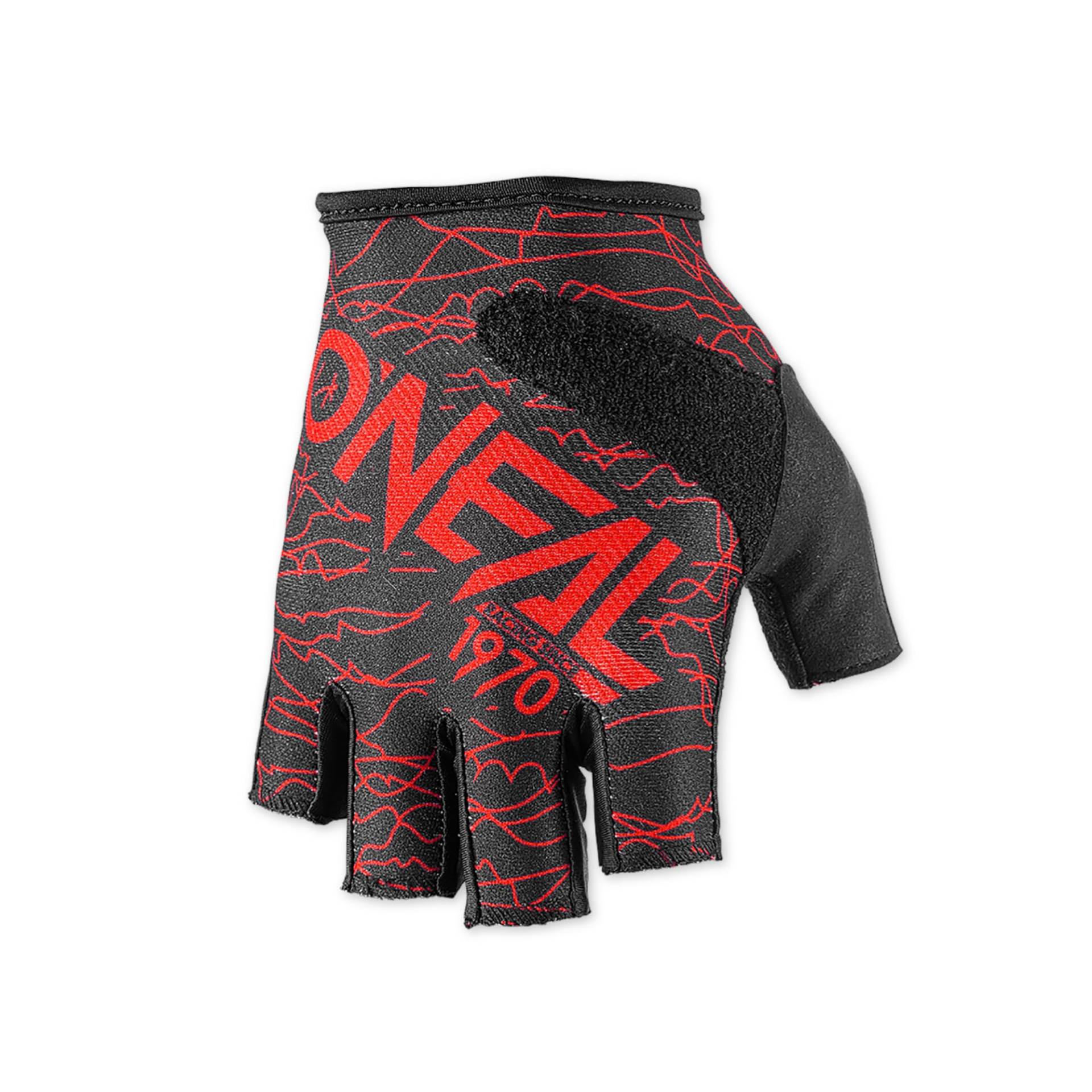 O'NEAL Fahrradhandschuhe Herren & Damen Drop Fingerless Glove V.17 I MTB DH FR Downhill Freeride | Fingerlose Handschuhe mit Gel-Einsätzen rutschfest I Schwarz Rot I Größe M… von O'NEAL