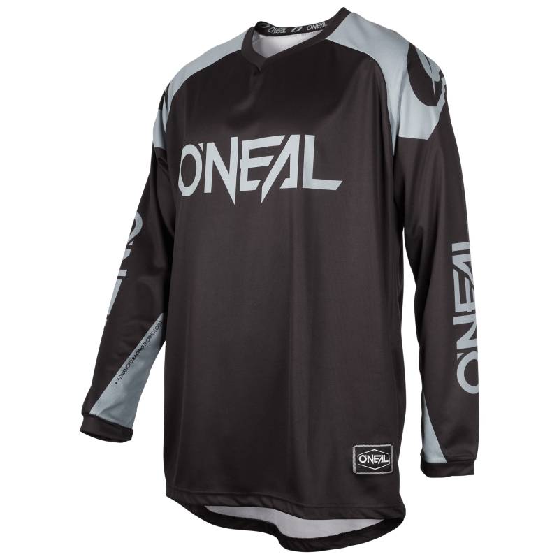 O'NEAL | Jersey | Enduro Motocross | Atmungsaktives Material, Maximale Bewegungsfreiheit, Verlängerter Rücken | Jersey Matrix Ridewear | Erwachsene | Schwarz Grau | Größe M von O'NEAL