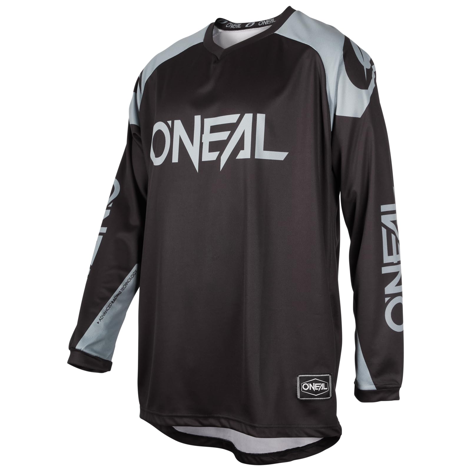 O'NEAL | Jersey | Enduro Motocross | Atmungsaktives Material, Maximale Bewegungsfreiheit, Verlängerter Rücken | Jersey Matrix Ridewear | Erwachsene | Schwarz Grau | Größe S von O'NEAL