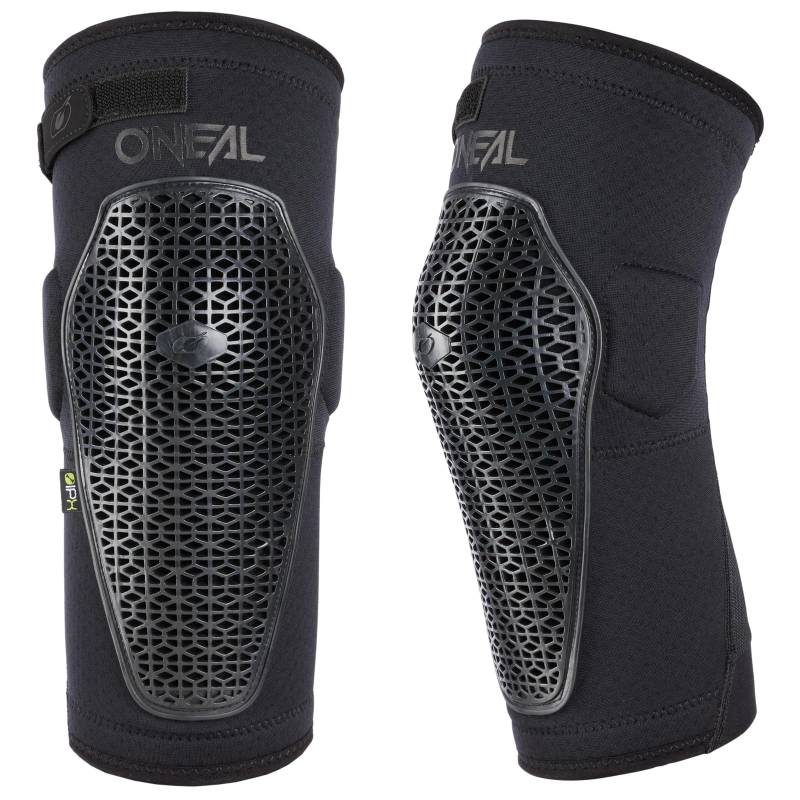 O'NEAL | Knie-Protektoren | Motocross Enduro Motorrad | Hochdichter IPX® Aufprallschutz, elastischem Klettband, Atmungsaktives Neopren | Junction Lite Knee Guard V.23 | Erwachsene | Schwarz | Größe M von O'NEAL