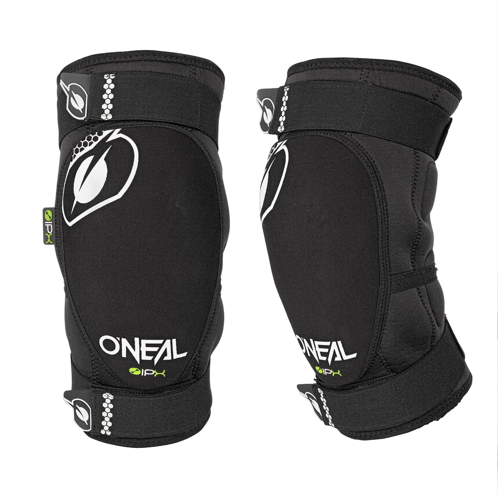 O'NEAL | Knieprotektor | BMX Mountainbike Downhill | IPX®- Aufprallschutz aus Polyurethan, Leichte Konstruktion, Abriebfestes Material | Dirt Knee Guard | Erwachsene | Schwarz Weiß | Größe L von O'NEAL