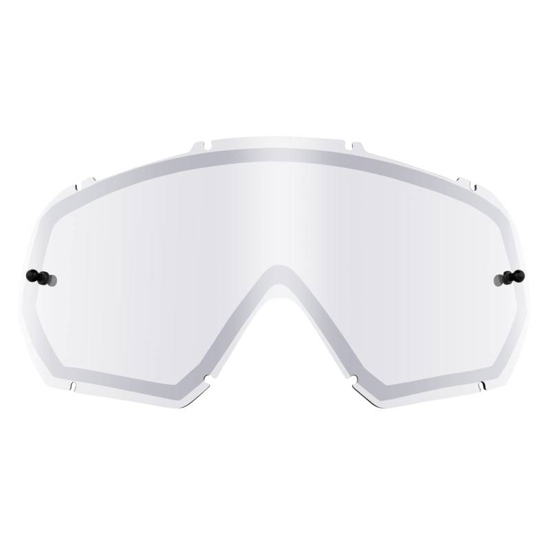 O'NEAL | Motocross-Brillen-Ersatzteile | Motorrad Enduro | Doppel-Linse für maximale Lichtdurchlässigkeit, 1,2 mm starke Linse mit 100% UV Schutz | B-30 Youth Spare Double Lens | Silber Mirror von O'NEAL