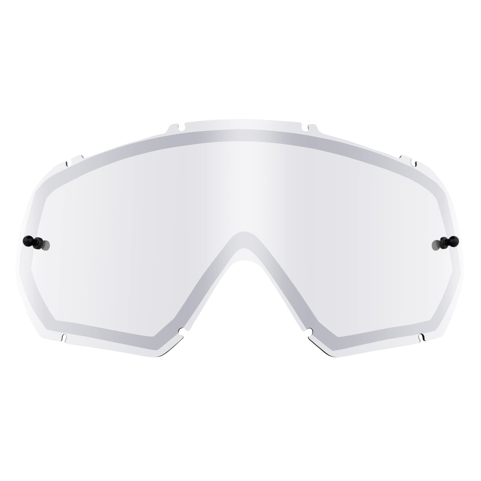 O'NEAL | Motocross-Brillen-Ersatzteile | Motorrad Enduro | Doppel-Linse für maximale Lichtdurchlässigkeit, 1,2 mm starke Linse mit 100% UV Schutz | B-30 Youth Spare Double Lens | Silber Mirror von O'NEAL