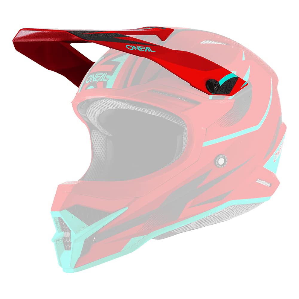 O'NEAL | Motocross-Helm-Ersatzteile | Enduro Motorrad | Ersatzschirm 3SRS Helmet Riff 2.0 | Visor 3SRS Helmet Riff 2.0 | Erwachsene | Rot Teal | One Size von O'NEAL