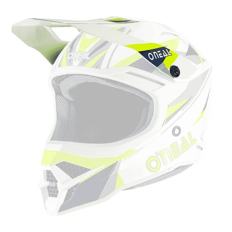 O'NEAL | Motocross-Helm-Ersatzteile | Enduro Motorrad | Ersatzschirm 3SRS Helmet Triz | Visor 3SRS Helmet TRIZ | Erwachsene | Blau Neon-Gelb | One Size von O'NEAL