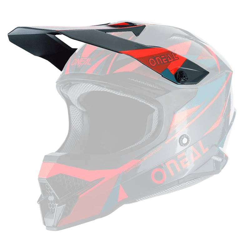 O'NEAL | Motocross-Helm-Ersatzteile | Enduro Motorrad | Ersatzschirm 3SRS Helmet Triz | Visor 3SRS Helmet TRIZ | Erwachsene | Rot Dunkel-Grün | One Size von O'NEAL