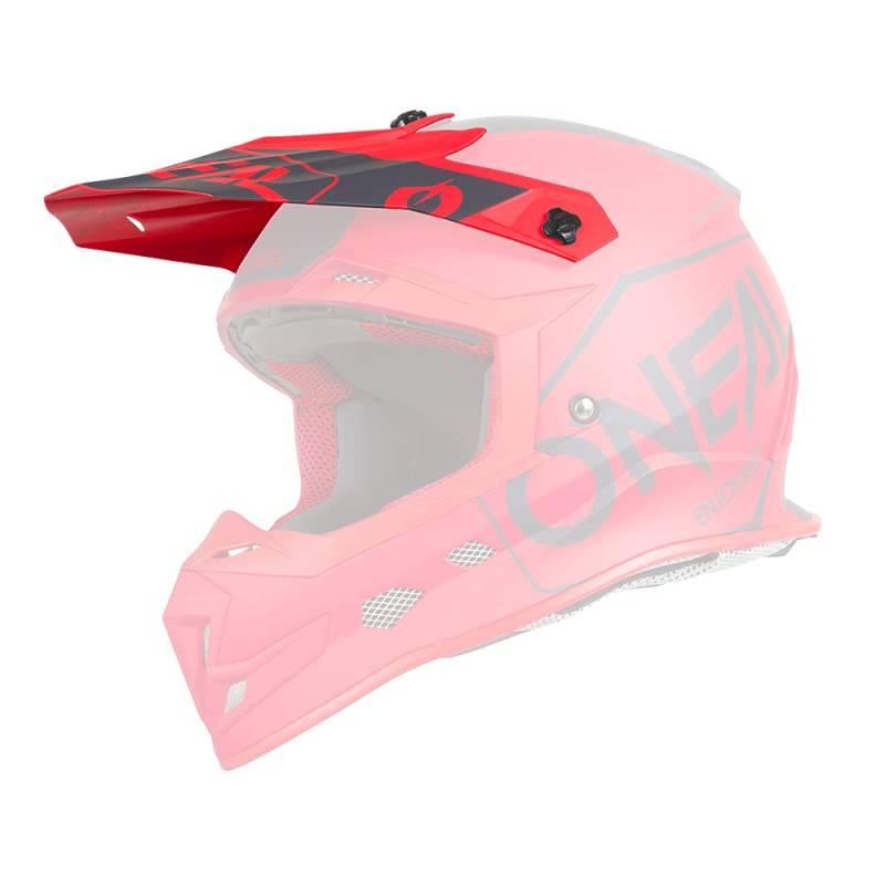 O'NEAL | Motocross-Helm-Ersatzteile | Enduro Motorrad | Ersatzschirm 5SRS Helm HEXX | Spare Visor 5SRS HEXX Helmet | Rot | One Size von O'NEAL