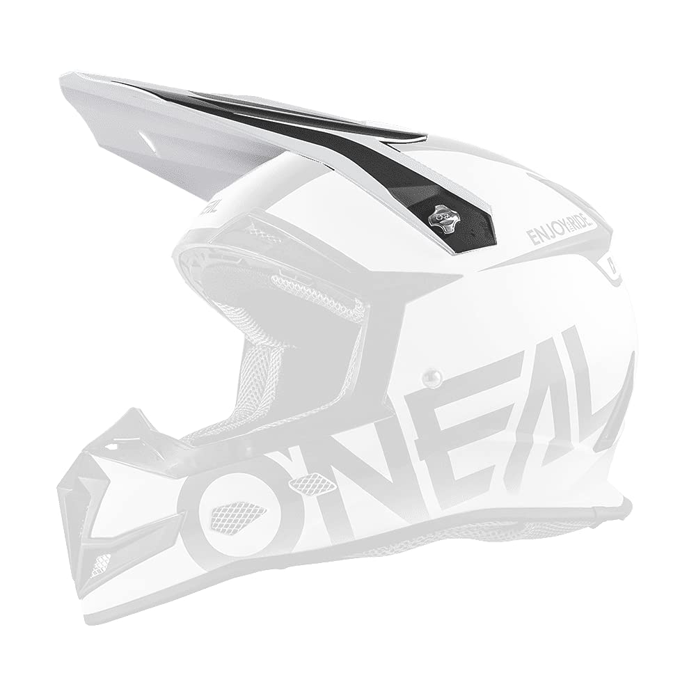 O'NEAL | Motocross-Helm-Ersatzteile | Enduro Motorrad | Ersatzschirm 5SRS Helm Race | Spare Visor 5SRS BLOCKER Helmet | Schwarz Weiß | One Size von O'NEAL