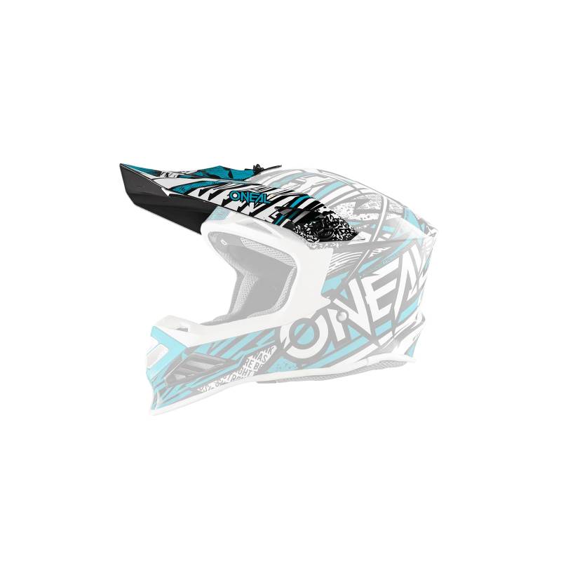 O'NEAL | Motocross-Helm-Ersatzteile | Enduro Motorrad | Ersatzschirm 8SRS Helmet SYNTHY | Visor 8SRS Helmet SYNTHY | Mint Weiß | One Size von O'NEAL