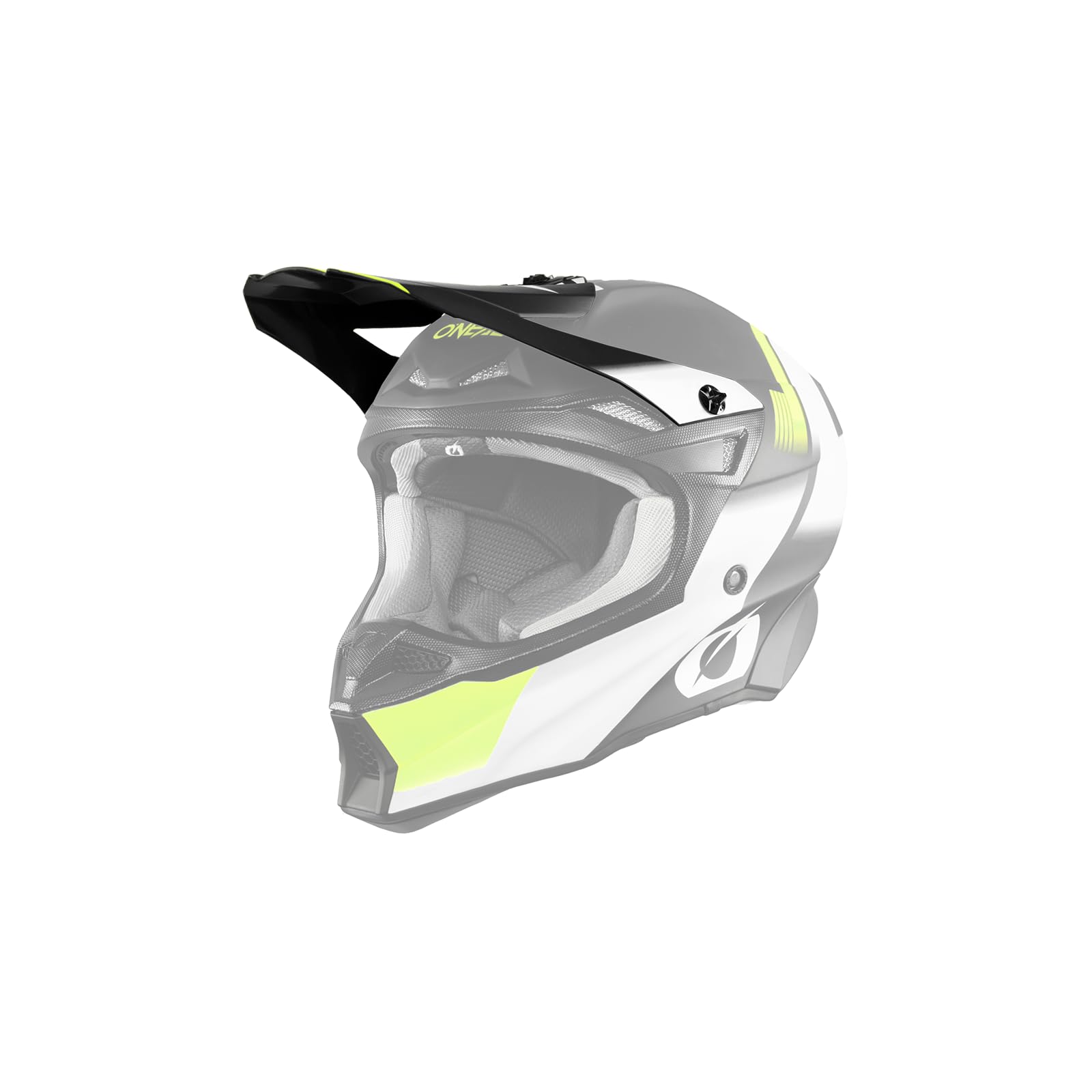 O'NEAL | Motocross-Helm-Ersatzteile | Enduro Motorrad | Ersatzschirm für 10SRS Hyperlite Helm | Visor 10SRS Hyperlite Helmet Blur | Erwachsene | Schwarz Neon-Gelb | One Size von O'NEAL