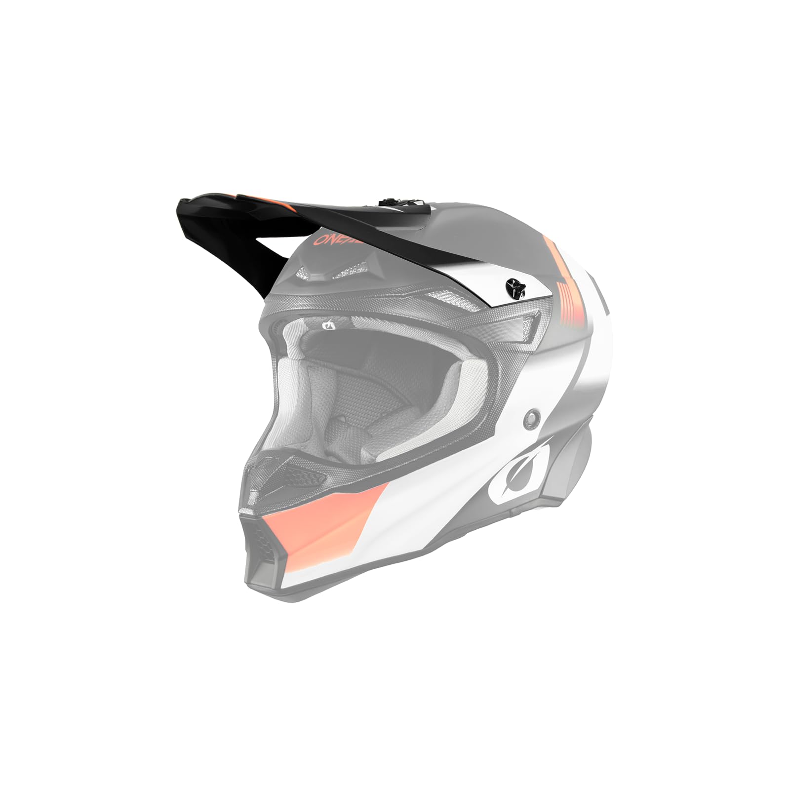 O'NEAL | Motocross-Helm-Ersatzteile | Enduro Motorrad | Ersatzschirm für 10SRS Hyperlite Helm | Visor 10SRS Hyperlite Helmet Blur | Erwachsene | Schwarz Orange | One Size von O'NEAL