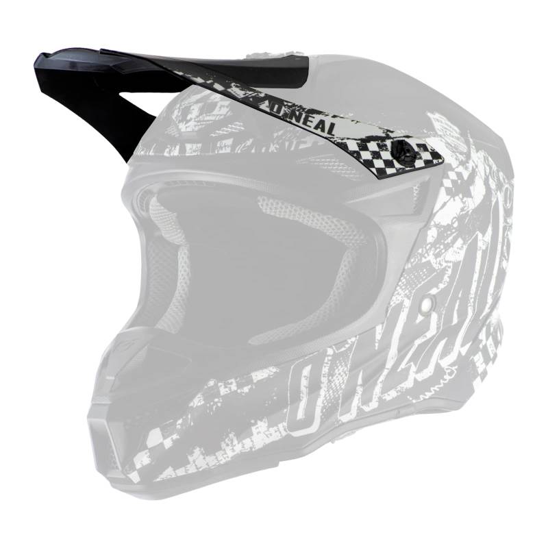 O'NEAL | Motocross-Helm-Ersatzteile | Enduro Motorrad | Ersatzschirm für 5SRS Polyacrylite Helmet Rider | Visor 5SRS Polyacrylite Helmet Rider | Erwachsene | Schwarz Weiß | One Size von O'NEAL