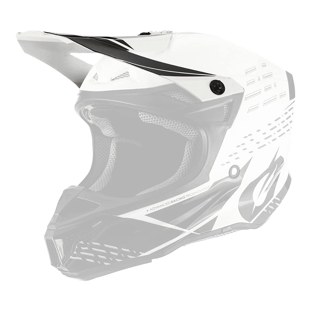 O'NEAL | Motocross-Helm-Ersatzteile | Enduro Motorrad | Ersatzschirm für 5SRS Polyacrylite Helmet Trace | Visor 5SRS Polyacrylite Helmet Trace | Erwachsene | Schwarz Weiß | One Size von O'NEAL