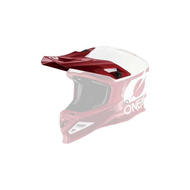 O'NEAL | Motocross-Helm-Ersatzteile | Enduro Motorrad | Ersatzschirm für 8SRS Helmet | Visor 8SRS Helmet 2T | Erwachsene | Rot | One Size von O'NEAL