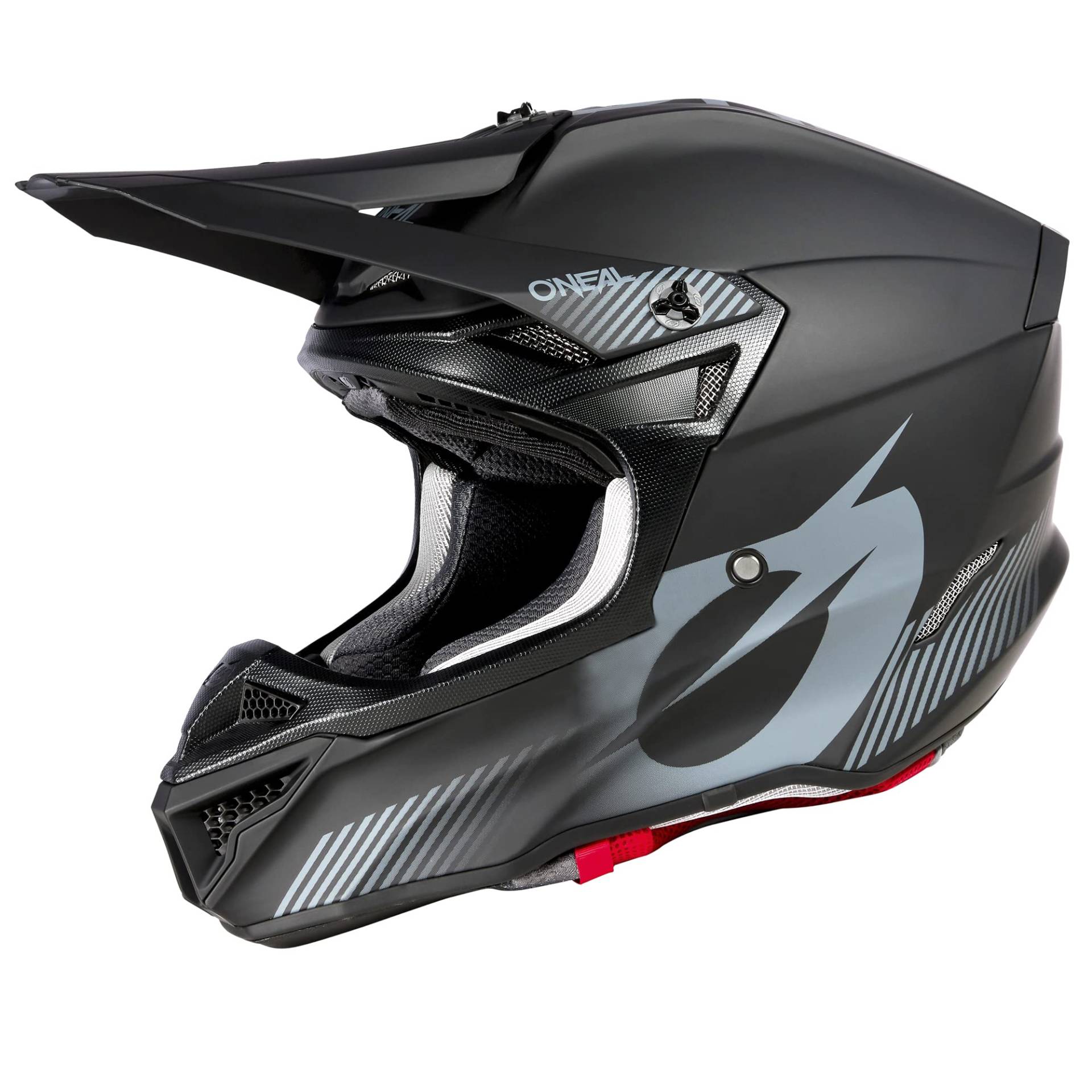 O'NEAL | Motocross-Helm | MX Enduro | 2 Außenschalen & 2 EPS für erhöhte Sicherheit | 5SRS Polyacrylite Helmet SOLID V.23 | Erwachsene | Schwarz | Größe XL (61/62 cm) von O'NEAL