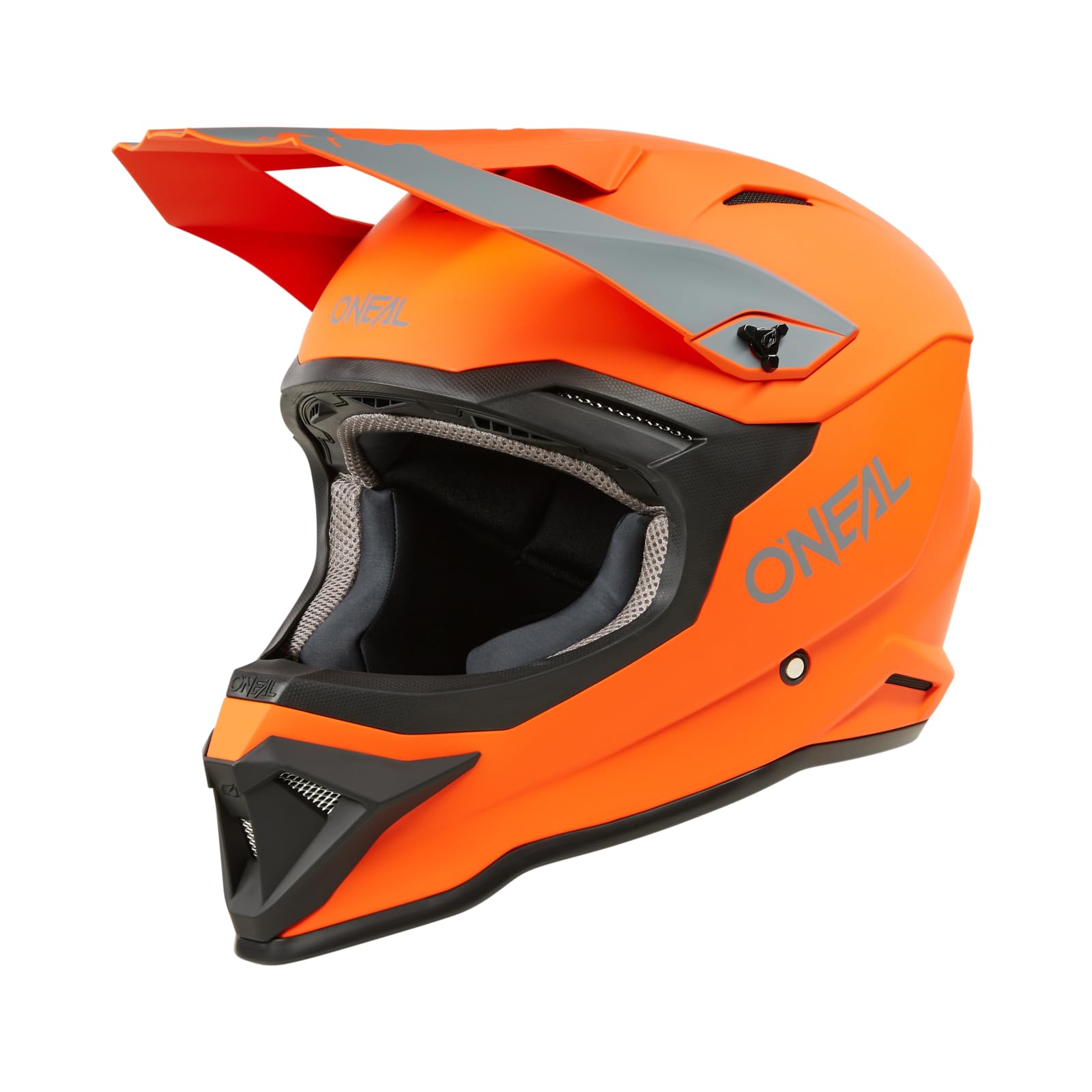 O'NEAL | Motocross-Helm | MX Enduro Motorrad | ABS-Schale, , Lüftungsöffnungen für optimale Belüftung und Kühlung | 1SRS Helmet SOLID V.24 | Erwachsene | Orange | Größe S von O'NEAL