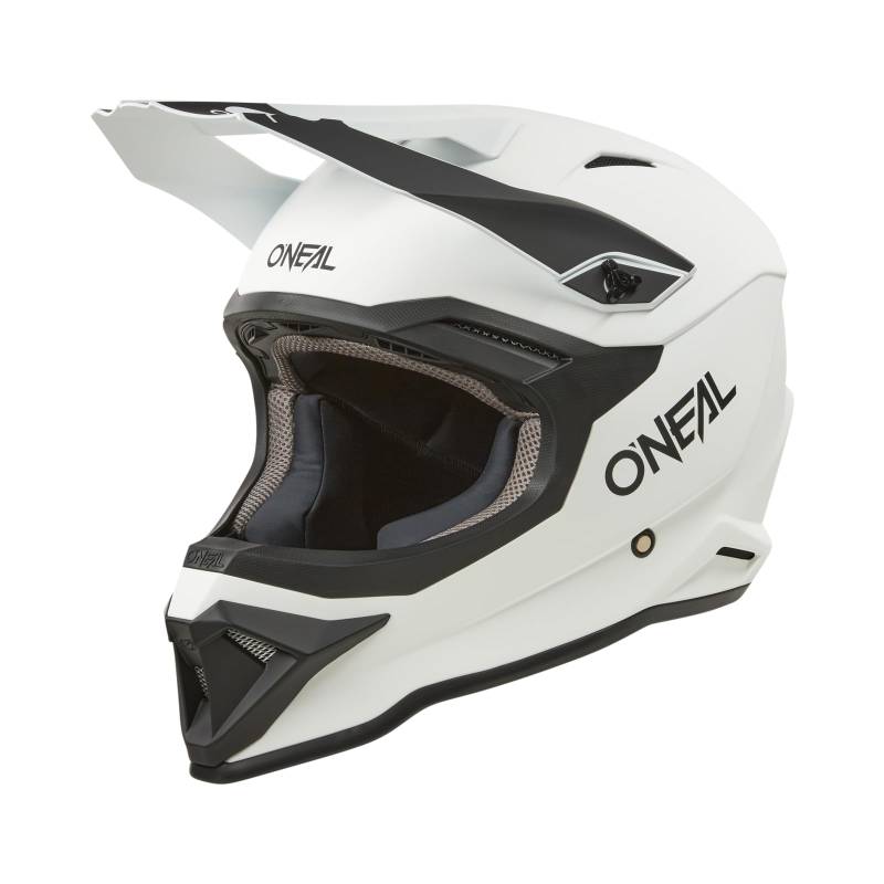 O'NEAL | Motocross-Helm | MX Enduro Motorrad | ABS-Schale, , Lüftungsöffnungen für optimale Belüftung und Kühlung | 1SRS Helmet SOLID V.24 | Erwachsene | Weiß | Größe XXL von O'NEAL