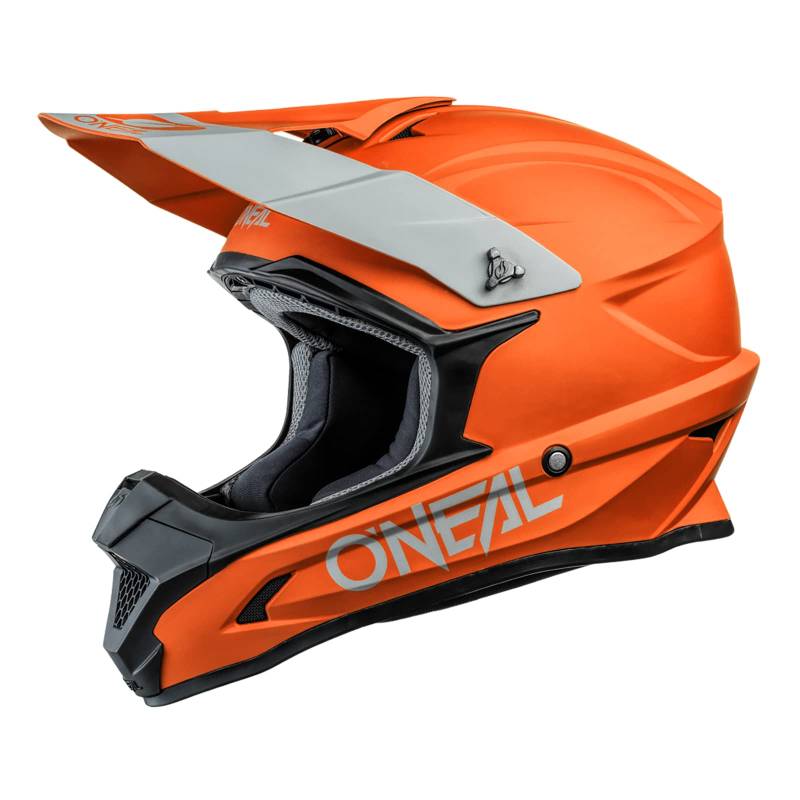 O'NEAL | Motocross-Helm | MX Enduro Motorrad | ABS-Schale, Lüftungsöffnungen für optimale Belüftung und Kühlung | 1SRS Helmet Solid | Erwachsene | Orange | Größe XL von O'NEAL