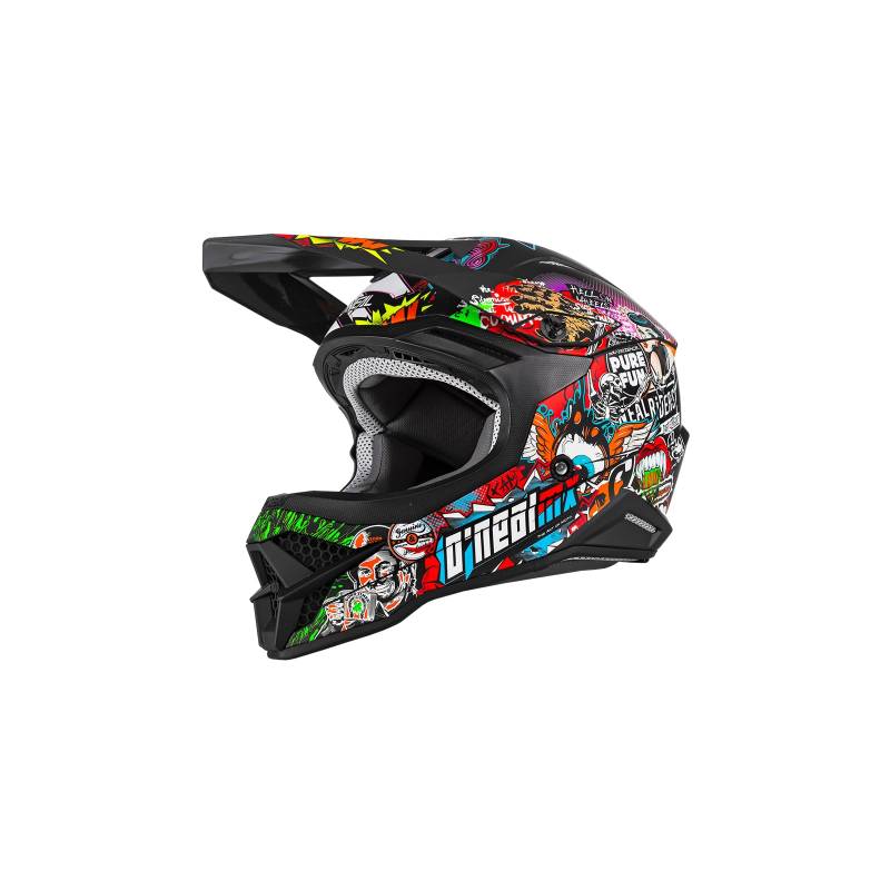 O'NEAL | Motocross-Helm | MX Enduro Motorrad | ABS-Schale, , Lüftungsöffnungen für optimale Belüftung & Kühlung | 3SRS Helmet Crank 2.0 | Erwachsene | Multi | Größe L von O'NEAL