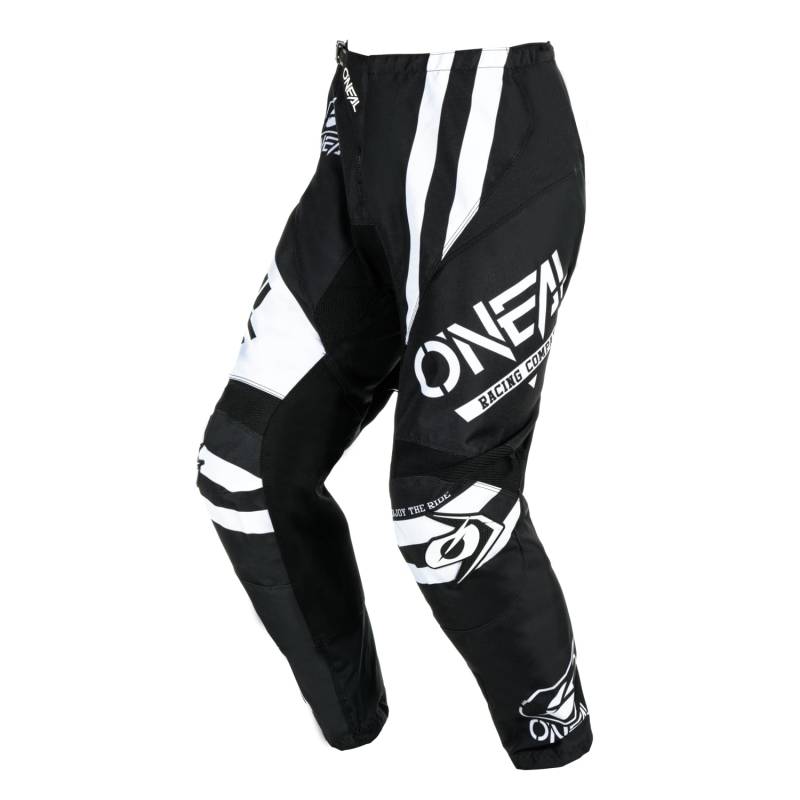 O'NEAL | Motocross-Hose | Enduro MX | Maximale Bewegungsfreiheit, Leichtes, Atmungsaktives und langlebiges Design | Pants Element Warhawk V.24 | Erwachsene | Schwarz Weiß | Größe 36 von O'NEAL