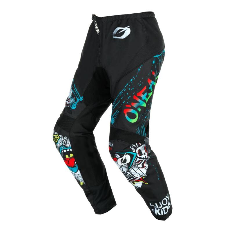 O'NEAL | Motocross-Hose | Kinder | Enduro MX | Maximale Bewegungsfreiheit, Leichtes, Atmungsaktives und langlebiges Design | Element Youth Pants Rancid V.24 | Schwarz Weiß | Größe 22 von O'NEAL