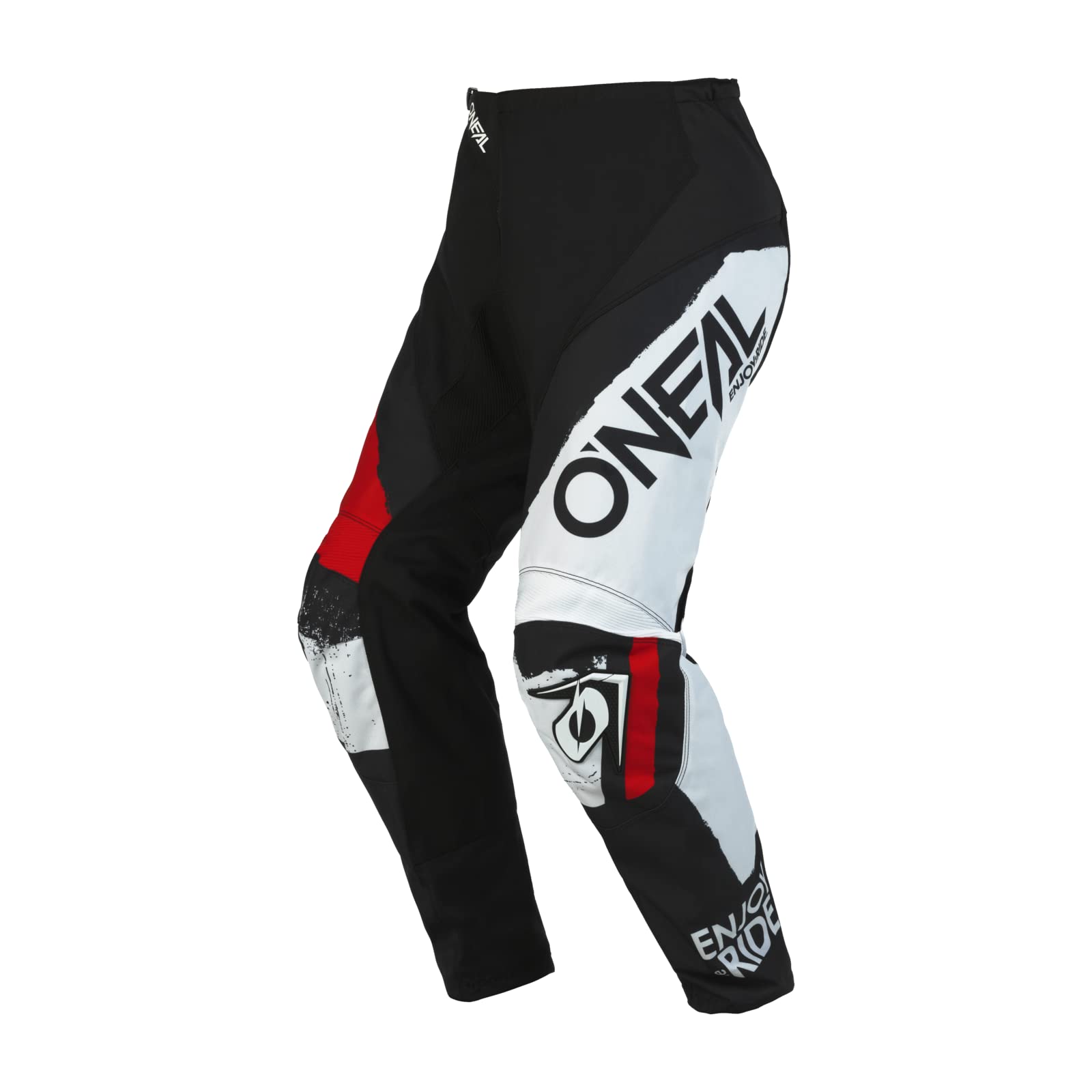 O'NEAL | Motocross-Hose | MTB Enduro MX | Bequeme lockere Passform für maximale Bewegungsfreiheit, Bündchenlose Hosenbeine | Element Pants Shocker V.23 | Erwachsene | Schwarz Rot | Größe 40/56 von O'NEAL