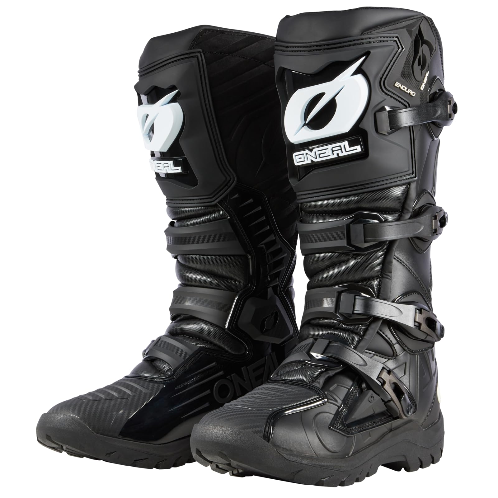 O'NEAL | Motocross-Stiefel | Enduro Motorrad | Fuß & Schaltzonenschutz, Mikrofaser Hitzeschutz, Perforiertes Innenfutter für bessere Belüftung | Boots RMX Enduro | Erwachsene | Schwarz | Größe 46 von O'NEAL