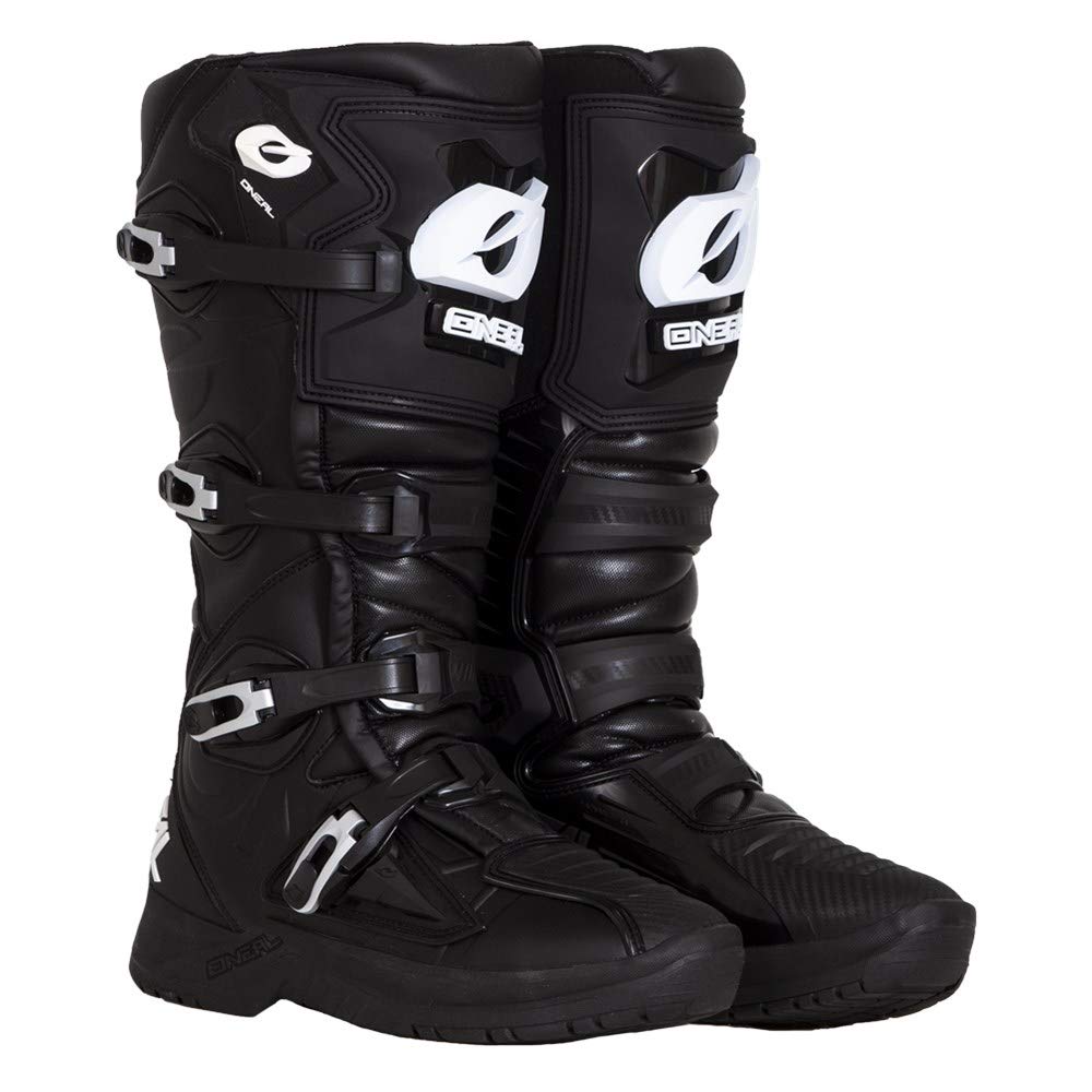 O'NEAL Motocross Stiefel RMX Boot EU I Enduro Motorrad I Ergonomische Motorradschuhe Herren & Damen mit Anti-Rutsch Sohle I Erfüllt die Norm EN13635 I Schwarz I Größe 44 von O'NEAL