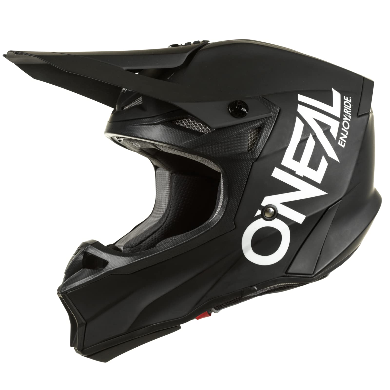 O'NEAL | Motocrosshelm | MX Enduro | 2 Außenschalen & 2 EPS für erhöhte Sicherheit, Leichte Fiberglas Außenschale | 10SRS Hyperlite Helmet Elite V.22 | Erwachsene | Schwarz Weiß | Größe L von O'NEAL