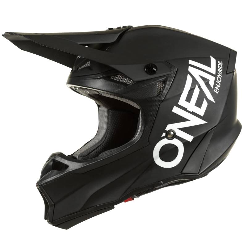 O'NEAL | Motocrosshelm | MX Enduro | 2 Außenschalen & 2 EPS für erhöhte Sicherheit, Leichte Fiberglas Außenschale | 10SRS Hyperlite Helmet Elite V.22 | Erwachsene | Schwarz Weiß | Größe S von O'NEAL