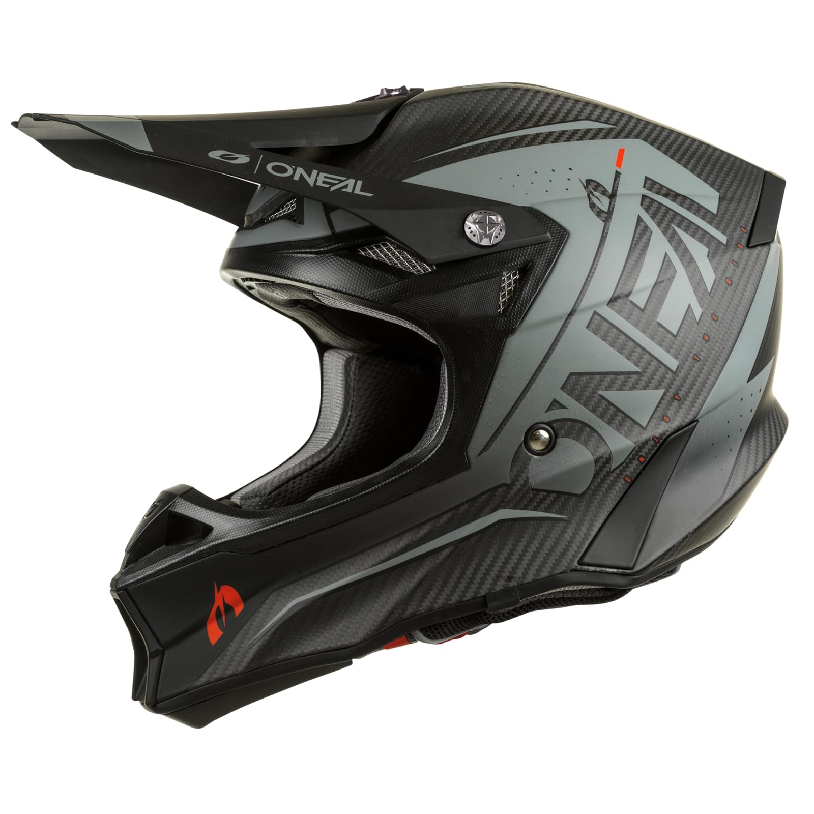 O'NEAL | Motocrosshelm | MX Enduro | Leichte Kohlefaserschale,Inklusive Helmtasche | 10SRS Carbon Helmet Prodigy V.22 | Erwachsene | Schwarz | Größe XL von O'NEAL