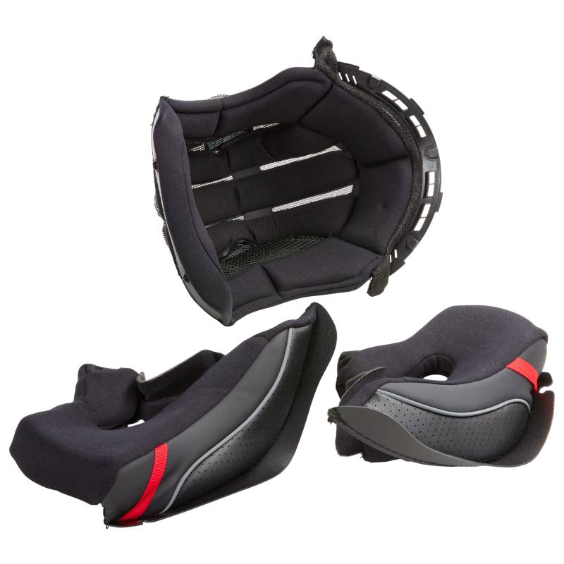 O'NEAL | Motorcross-Helm-Ersatzteile | Motorrad Enduro | Ersatzfutter für D-SRS Helm | Liner & Cheek Pads D-SRS Helmet | Schwarz | Größe XXL von O'NEAL