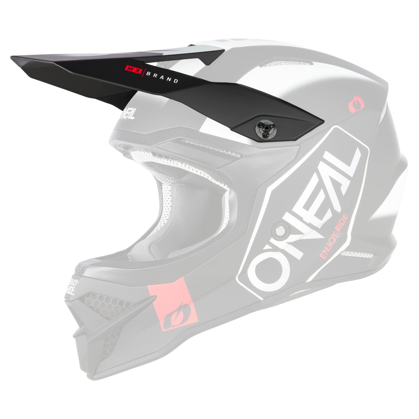 O'NEAL | Motorradhelm-Ersatzteile | Enduro Motocross | Ersatzschirm für den 3SRS Helmet HEXX V.23 | Spare Visor 3SRS Helmet HEXX V.23 | Weiß Schwarz | One Size von O'NEAL