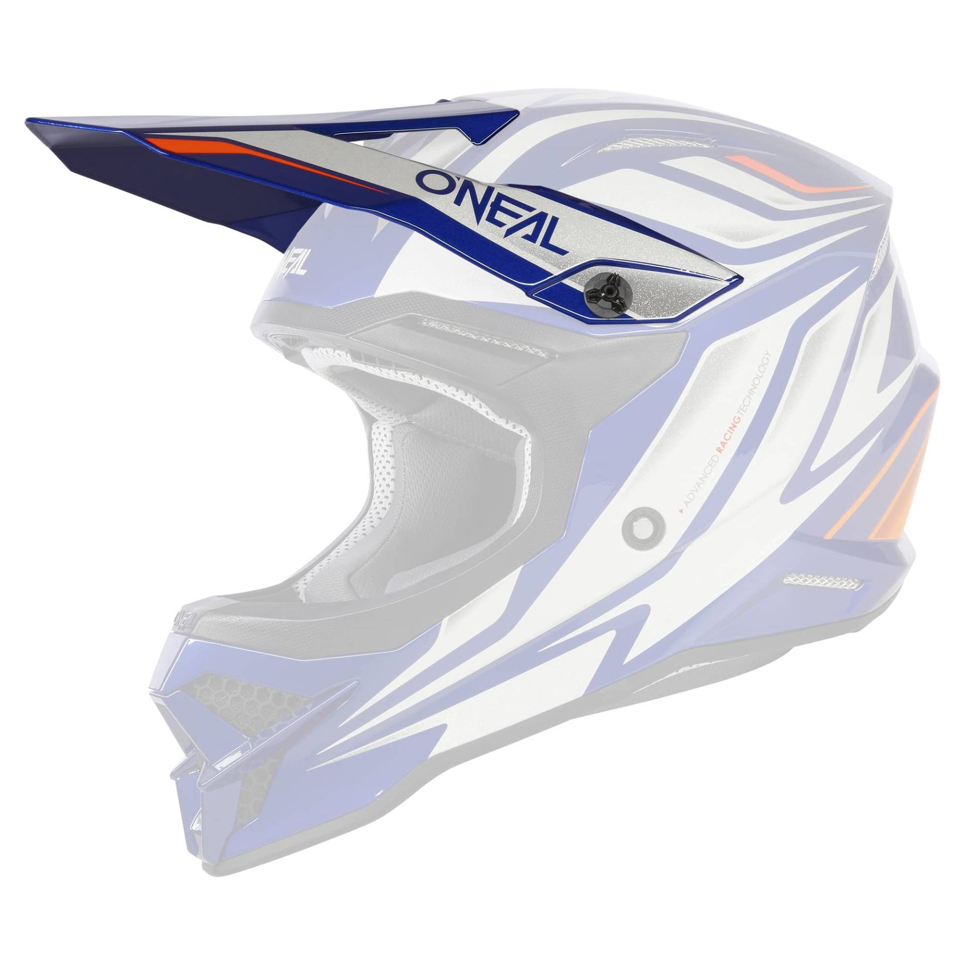 O'NEAL | Motorradhelm-Ersatzteile | Enduro Motocross | Ersatzschirm für den 3SRS Helmet VERTICAL V.23 | Spare Visor 3SRS Helmet VERTICAL V.23 | Blau Weiß | One Size von O'NEAL