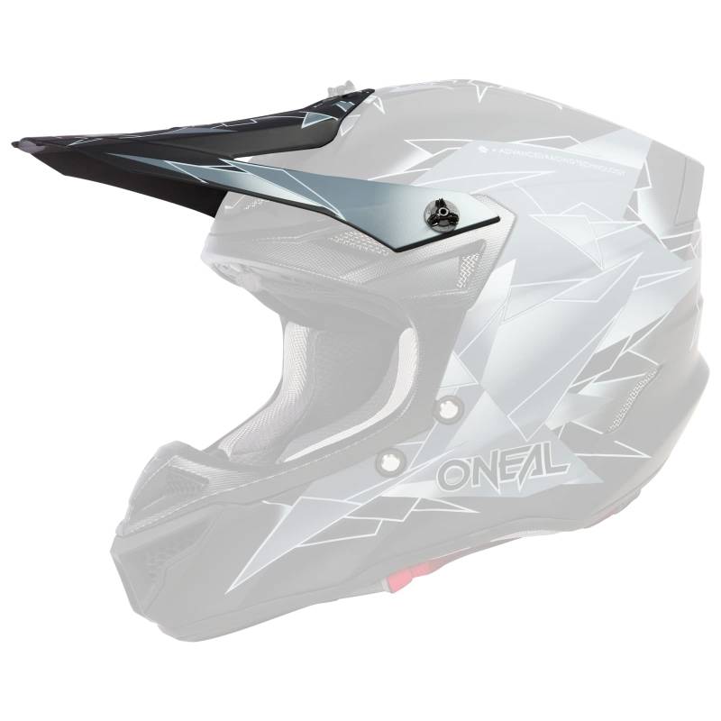 O'NEAL | Motorradhelm-Ersatzteile | Enduro Motocross | Ersatzschirm für den 5SRS Polyacrylite Helmet SURGE V.23 | Spare Visor 5SRS Polyacrylite Helmet SURGE V.23 | Schwarz Grau | One Size von O'NEAL