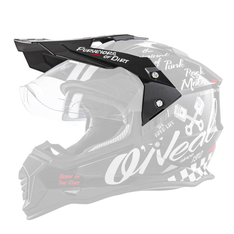 O'NEAL | Motorradhelm-Ersatzteile | Street Adventure Motocross | Ersatzschirm SIERRA TORMENT | Visor SIERRA Helmet TORMENT | Schwarz Weiß | One Size von O'NEAL