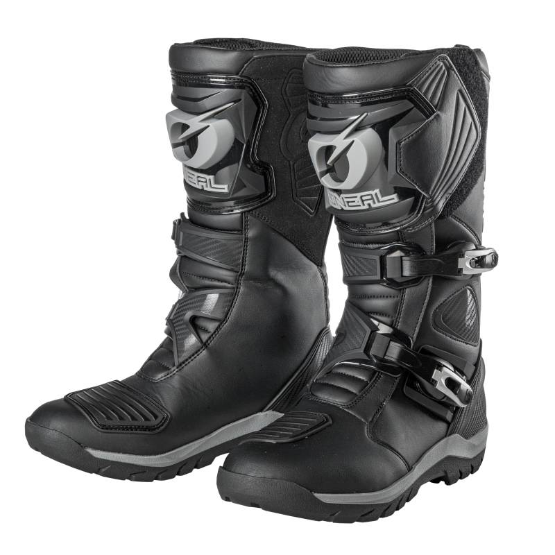 O'NEAL | Motorradstiefel | Enduro Adventure | Robuster & wasserdichter Tourenstiefel, Metallverstärkte Innensohle, Austauschbares Fußbett | Sierra Pro Boot | Erwachsene | Schwarz | Größe 42 von O'NEAL