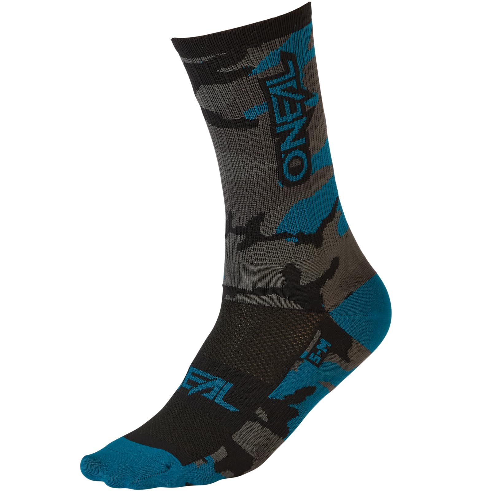 O'NEAL | Mountainbike Fahrrad Socken | Downhill Freeride | Schweißabsorbierend, gute Passform, hochwertige Materialien | MTB Performance Sock Camo V.24 | Unisex | Grau Blau Schwarz | 39-42 von O'NEAL