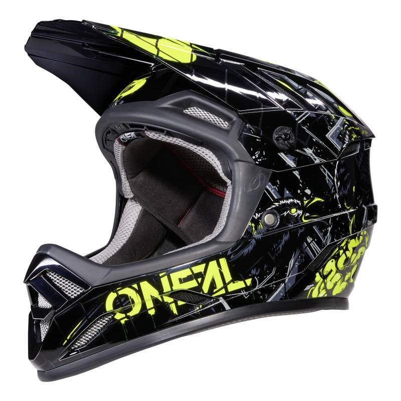 O'NEAL | Mountainbike-Helm | MTB Downhill | Robustes ABS, Ventilationsöffnungen für Luftstrom & Kühlung, ABS Außenschale | Backflip Helmet ZOMBIE | Erwachsene | Schwarz Neon-Gelb | Größe L von O'NEAL